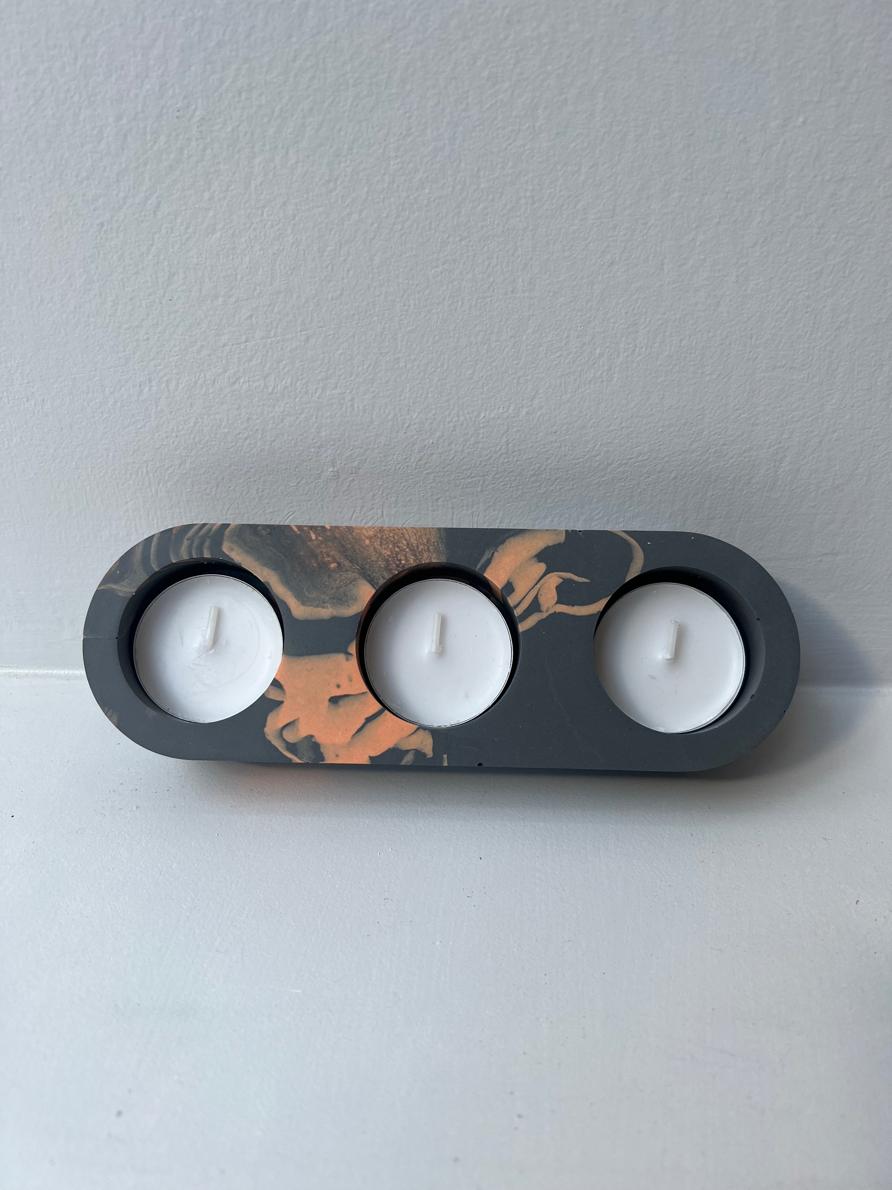 JESMONITE MARBLE TEALIGHT TRAY