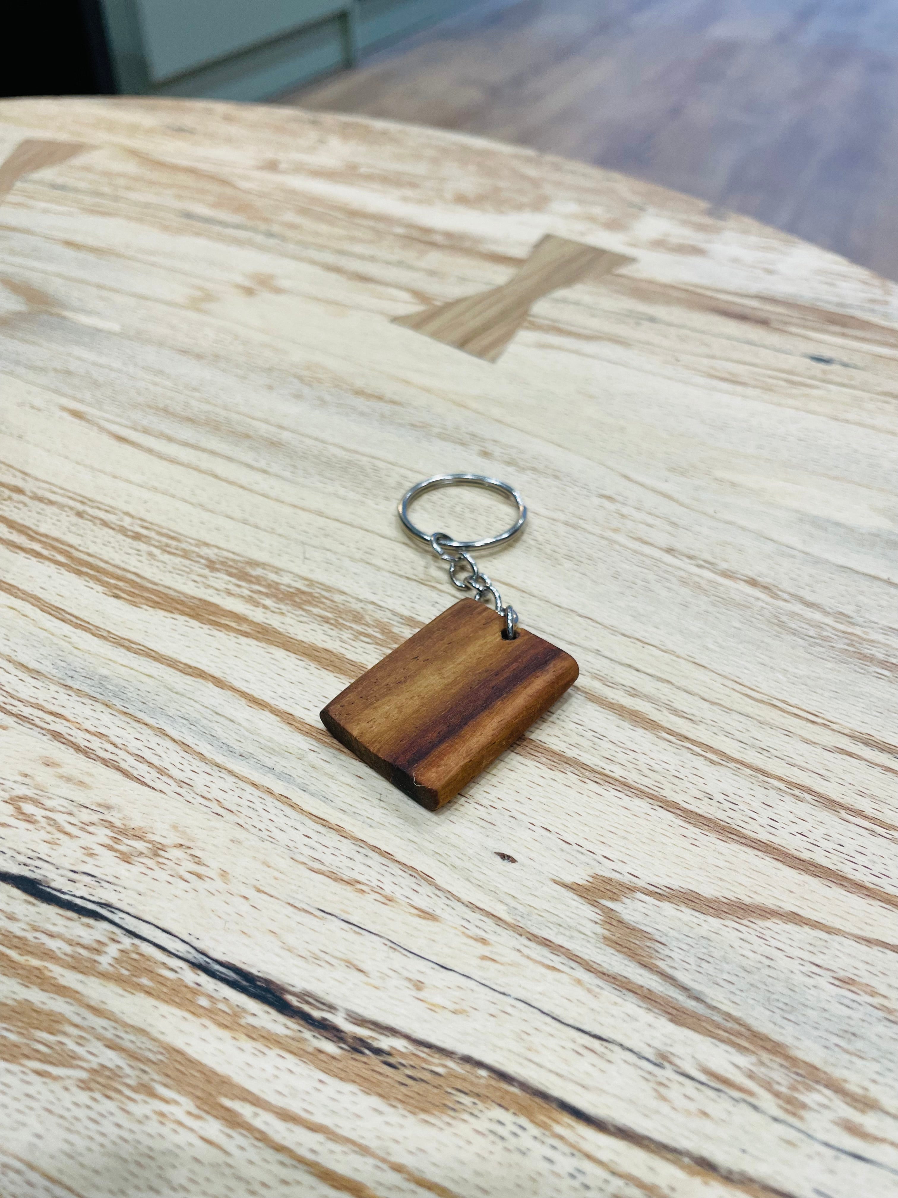 Zimbabwean Teak Exotic African Hardwood Keyring