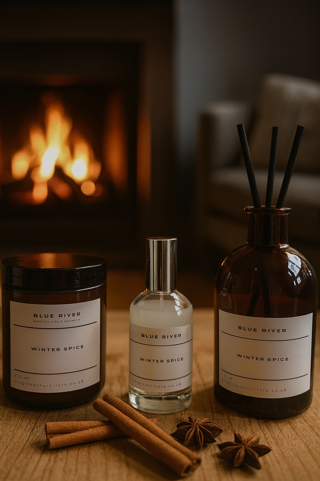 Winter spices Christmas home fragrance gift set